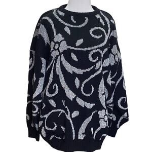 Ellen-D Kollection Vintage Sweater Large 80'S Size Large